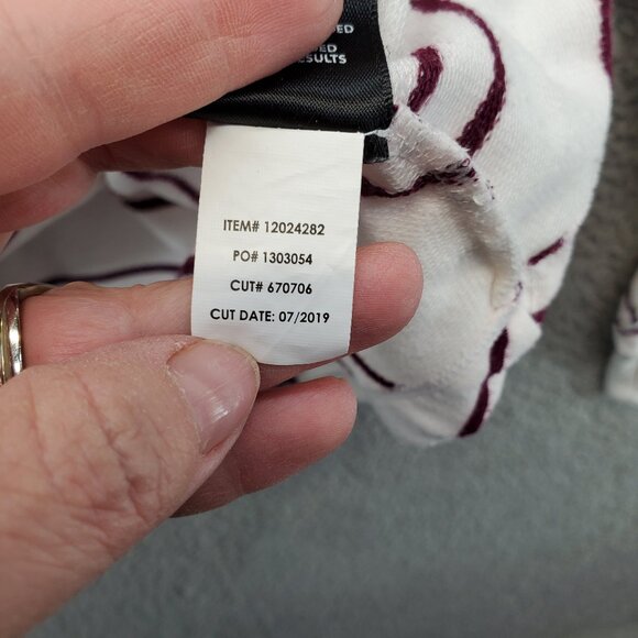 Torrid White Purple Striped Off Shoulder Long Sleeve Active Top Size 0 - Picture 6 of 8